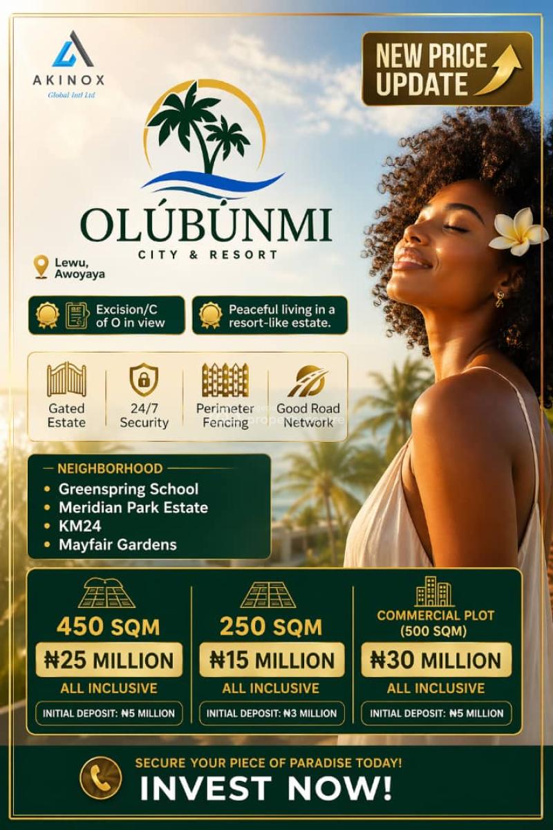 Resort Estate, Olubunmi City and Resort Estate, Awoyaya, Ibeju Lekki, Lagos, Residential Land for Sale