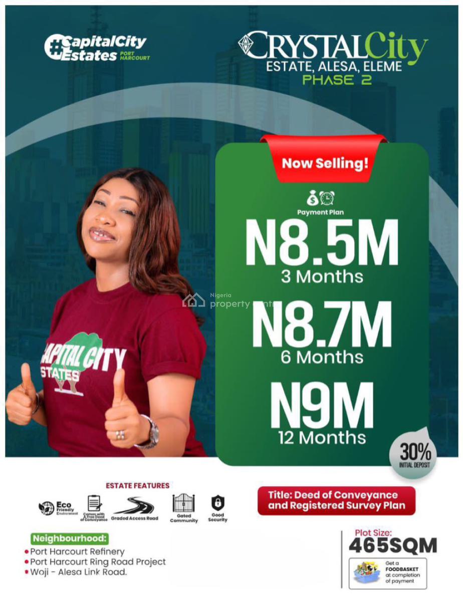 Plots of Land, Crystal City Estate Phase 2, Alesa, Eleme, Rivers, Mixed-use Land for Sale