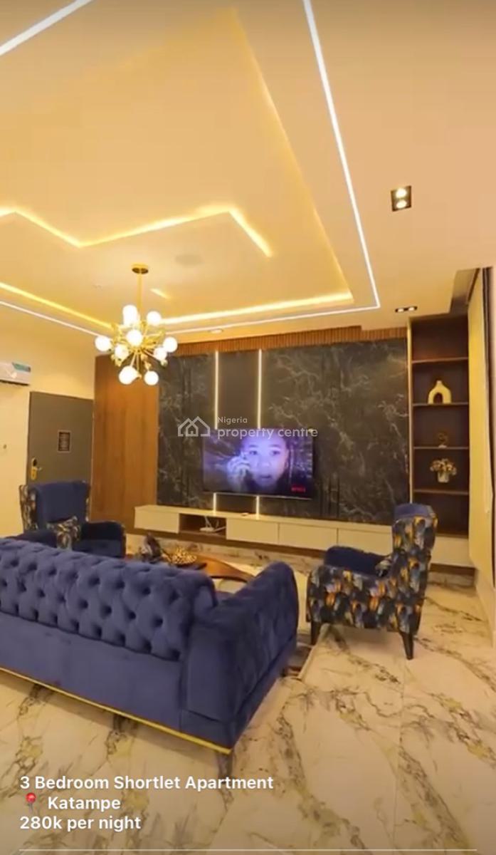 3 Bedroom Apartment, Katampe, Abuja, Flat / Apartment Short Let
