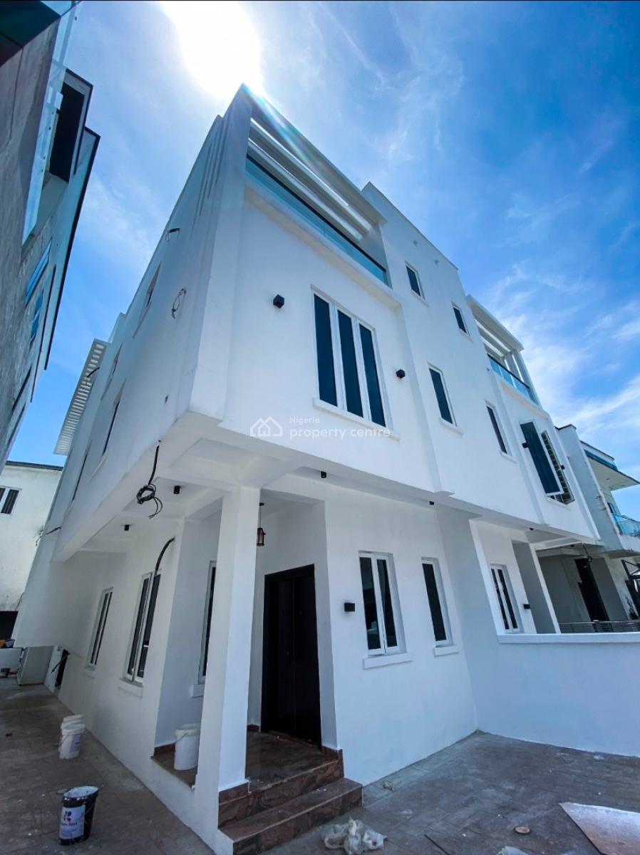 Luxury 5 Bedroom Semi-detached House with Bq and 10 Kva Solar System, Ocean Bay Estate, Orchid Road, Chevron Toll Gate, Lekki, Lagos, Semi-detached Duplex for Sale