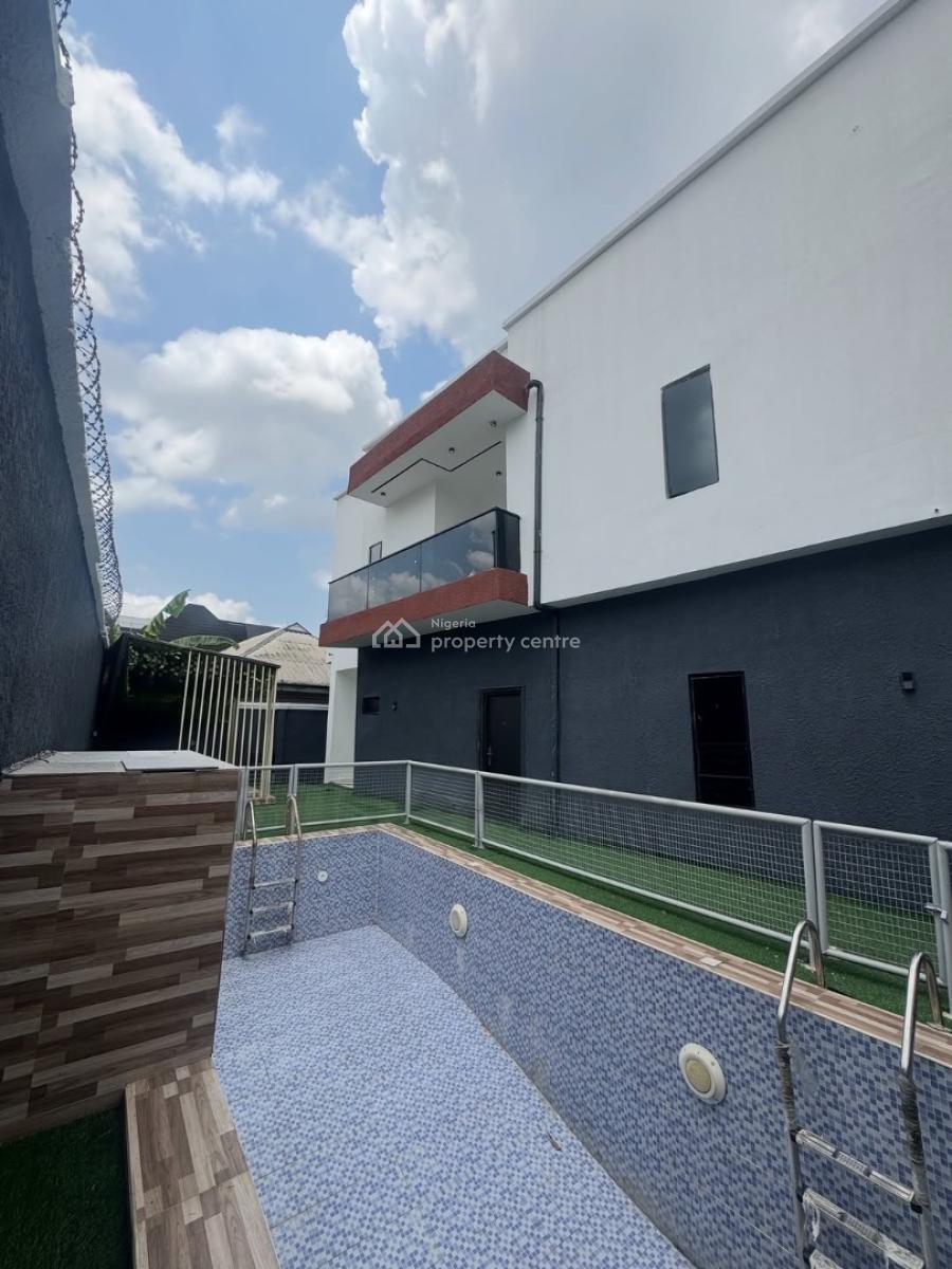 Contemporary 5 Bedroom Duplex with Alexa, Pool, Patio, Cinema, New Road, Adageorge, Port Harcourt, Rivers, Detached Duplex for Sale