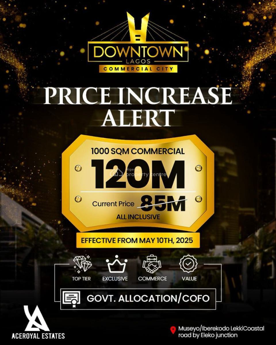 Government Allocation/c of O in View, Museyo/iberekodo, Lekki Coastal Road, Lekki, Lagos, Commercial Land for Sale