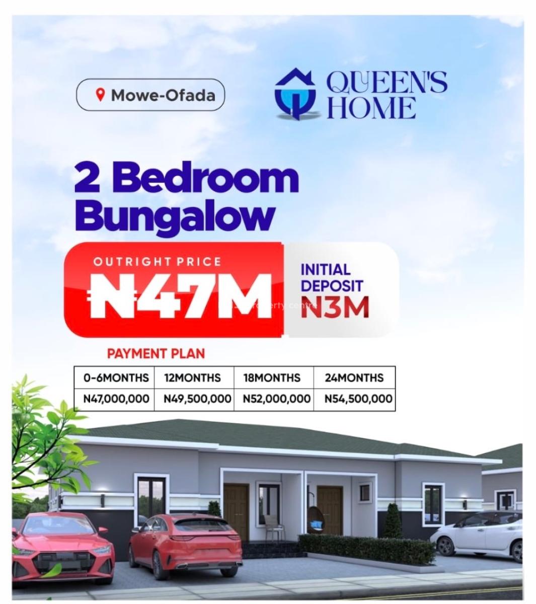 3 Bedroom Detached Bungalow, By Shagamu Interchange, Mowe Ofada, Ogun, Detached Bungalow for Sale