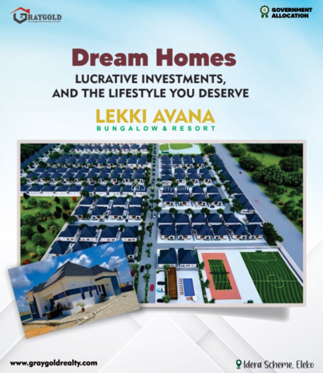 Luxury Lekki Avana Bungalows and Resorts Updates, Idera Scheme, Eleko, Ibeju Lekki, Lagos, Detached Bungalow for Sale