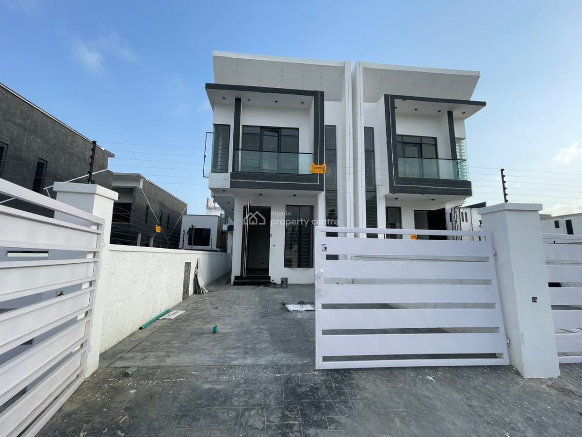 Sweet 4 Bedrooms Semi Detached Duplex with Bq, Ikota, Lekki, Lagos, Semi-detached Duplex for Sale