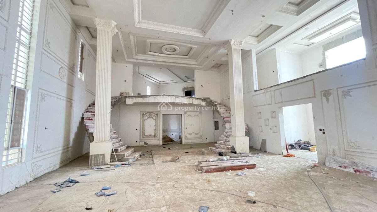 65% Completed Detached 7 Bedroom Mansion with Elevator, Pool, Gym, Inverter, Lekki Phase 1, Lekki, Lagos, House for Sale
