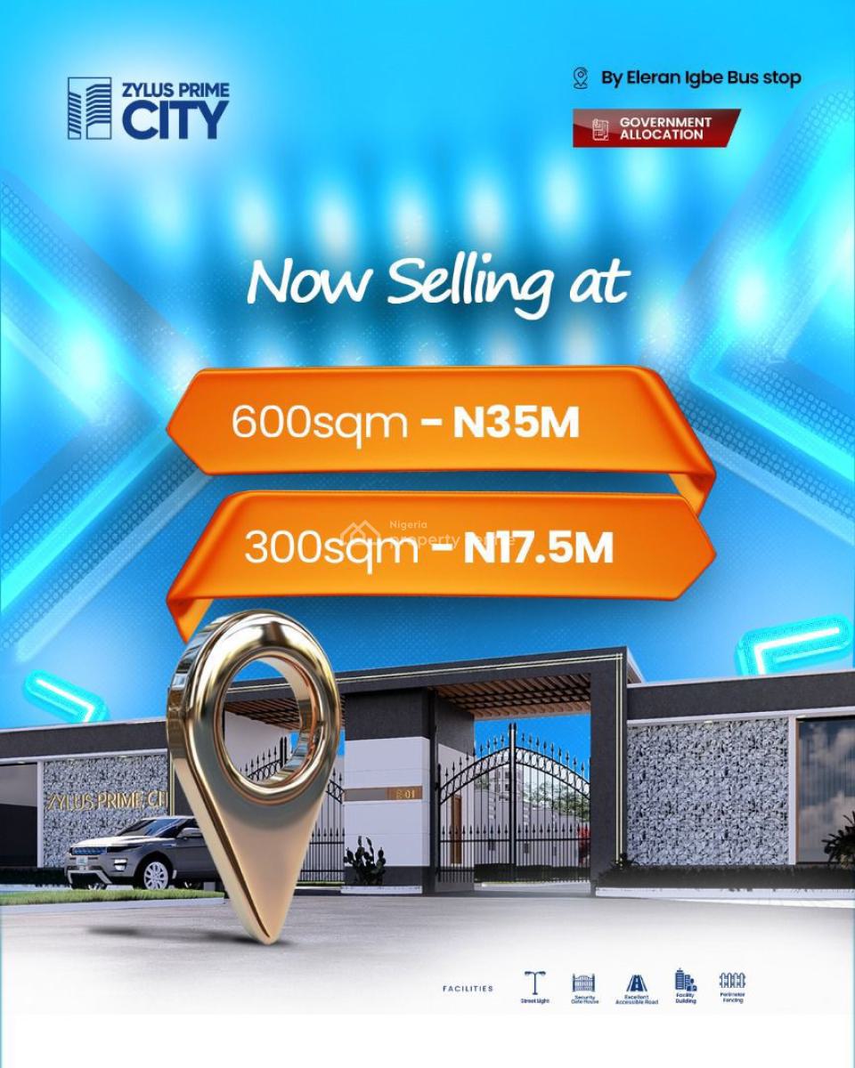 Premium Land with Good Title Document, Zylus Prime City, Eleranigbe, Ibeju Lekki, Lagos, Residential Land for Sale