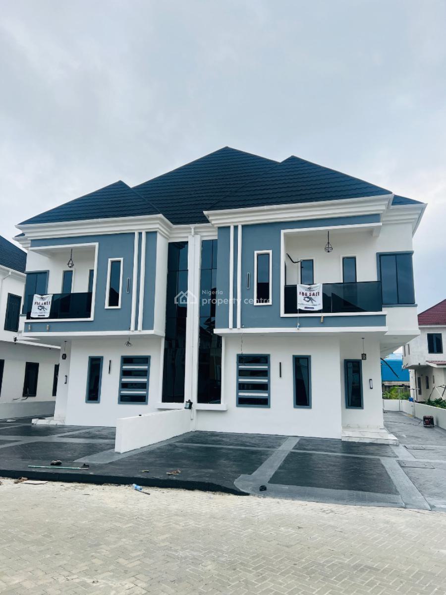 4 Bedroom Semi Detached Duplex in an Estate with 24 Hours Electricity, Sapphire Garden Estate, Awoyaya, Ibeju Lekki, Lagos, Semi-detached Duplex for Sale