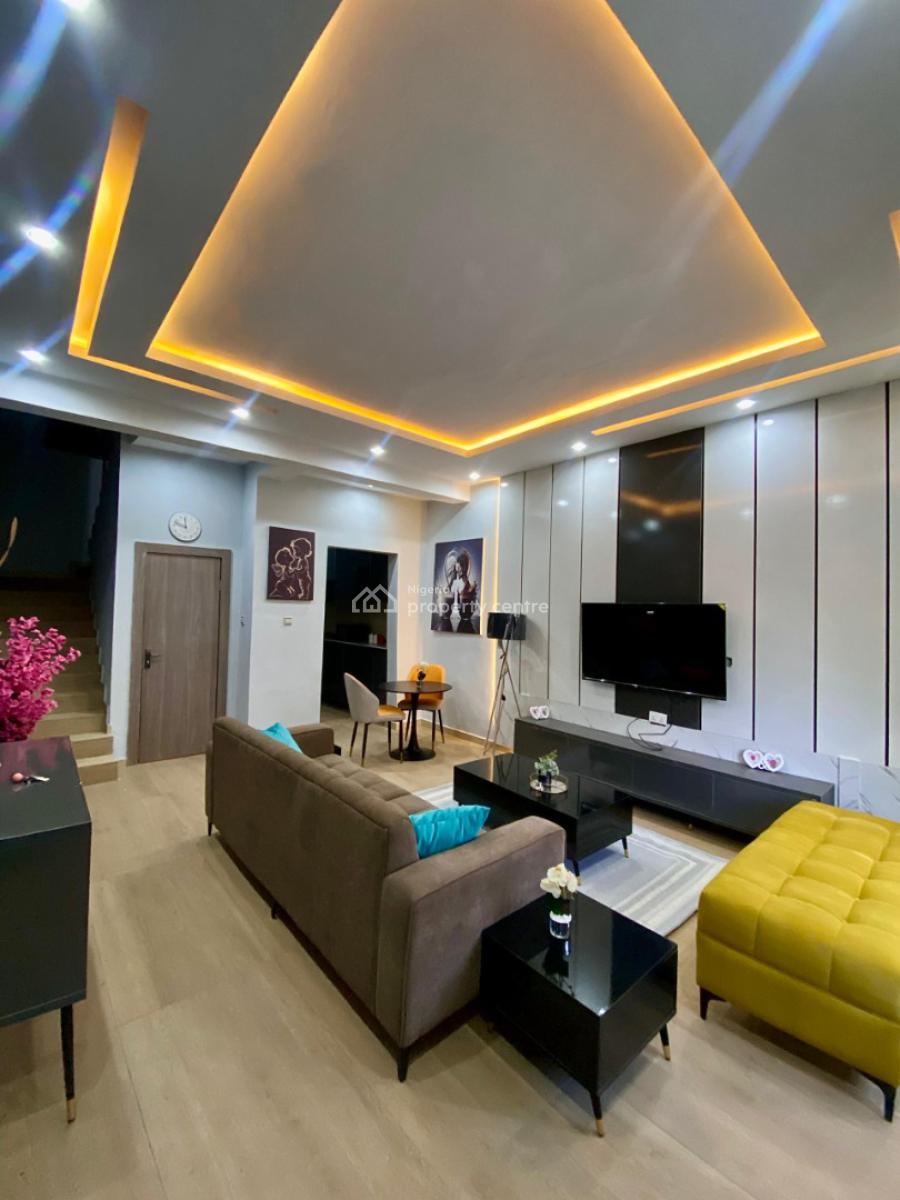 Luxury Newly Built 2 Bedrooms Furnished Townhouse,24hrs Power, Oceanbay Estate, Orchid, Lekki, Lagos, Terraced Duplex for Rent