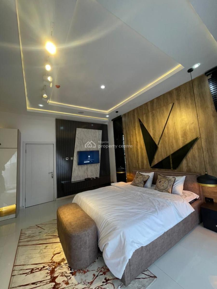 Fully Furnished 4 Bedrooms Terraced Duplex with Pool and Gym, Serviced, Osapa, Lekki, Lagos, Terraced Duplex for Rent