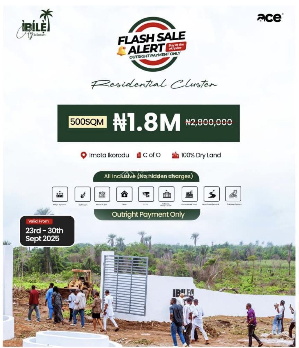 Affordable Land in a Fast Developing Location, Ibile City and Resorts, Imota, Ikorodu, Lagos, Mixed-use Land for Sale