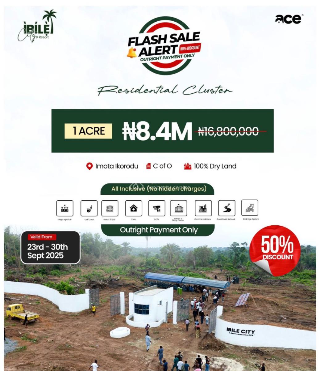 Affordable Land in a Fast Developing Location, Ibile City and Resorts, Imota, Ikorodu, Lagos, Mixed-use Land for Sale