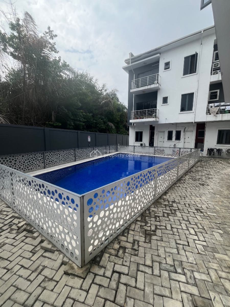 Fully Furnished 3 Bedroom + Bq in an Estate with 24 Hours Power Supply, Second Toll Gate Lekki Conservation, Lekki, Lagos, Flat / Apartment for Rent