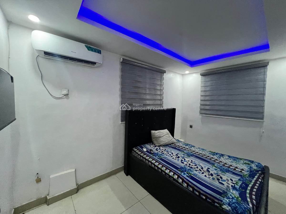 Serviced One Room Self Contain Shared Apartment, Alaka Street, Off Fola Agoro, Abule Ijesha, Yaba, Lagos, Self Contain (single Rooms) for Rent