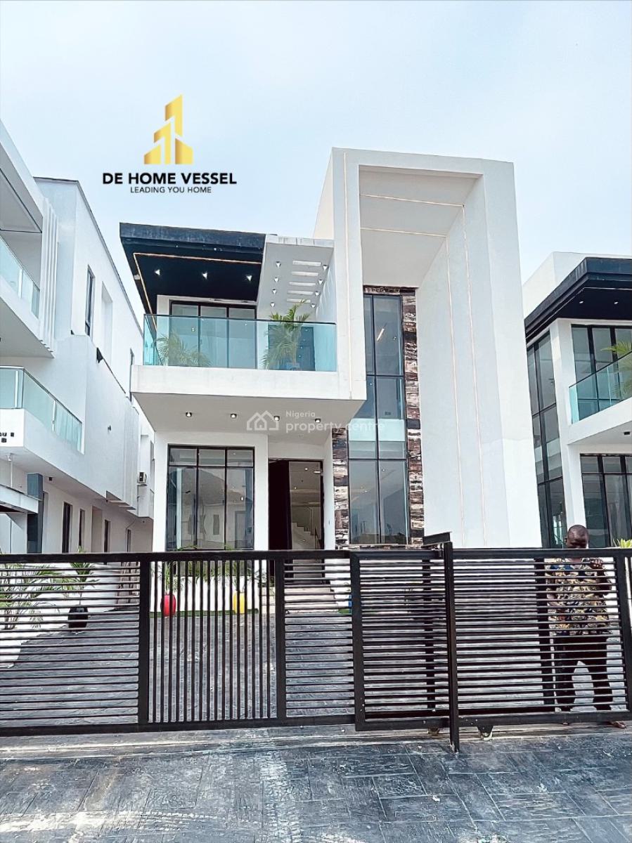 Gorgeously Perched Luxury 5 Bedrooms Smart Home with Pool and Bq, Chevron, Lekki, Lagos, Detached Duplex for Sale