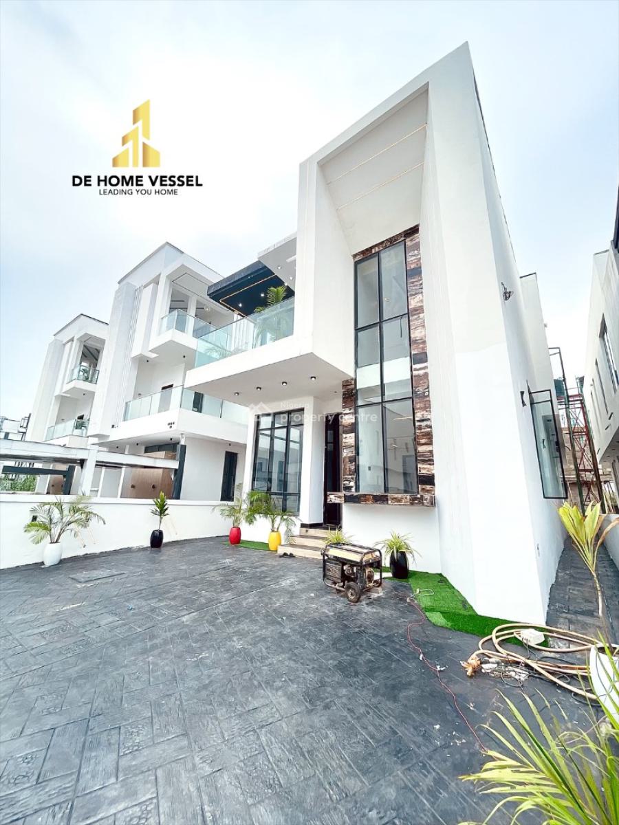 Gorgeously Perched Luxury 5 Bedrooms Smart Home with Pool and Bq, Chevron, Lekki, Lagos, Detached Duplex for Sale