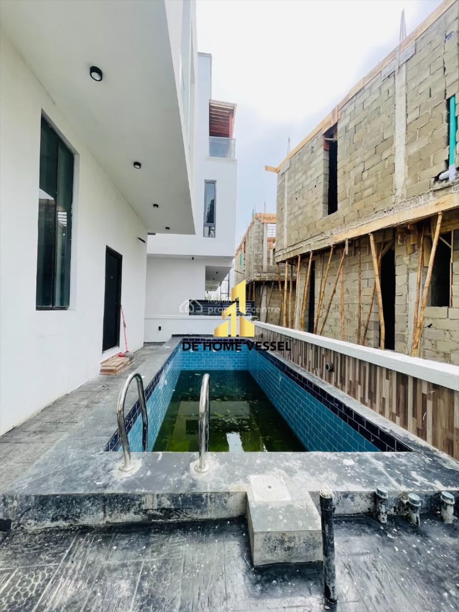 Gorgeously Perched Luxury 5 Bedrooms Smart Home with Pool and Bq, Chevron, Lekki, Lagos, Detached Duplex for Sale