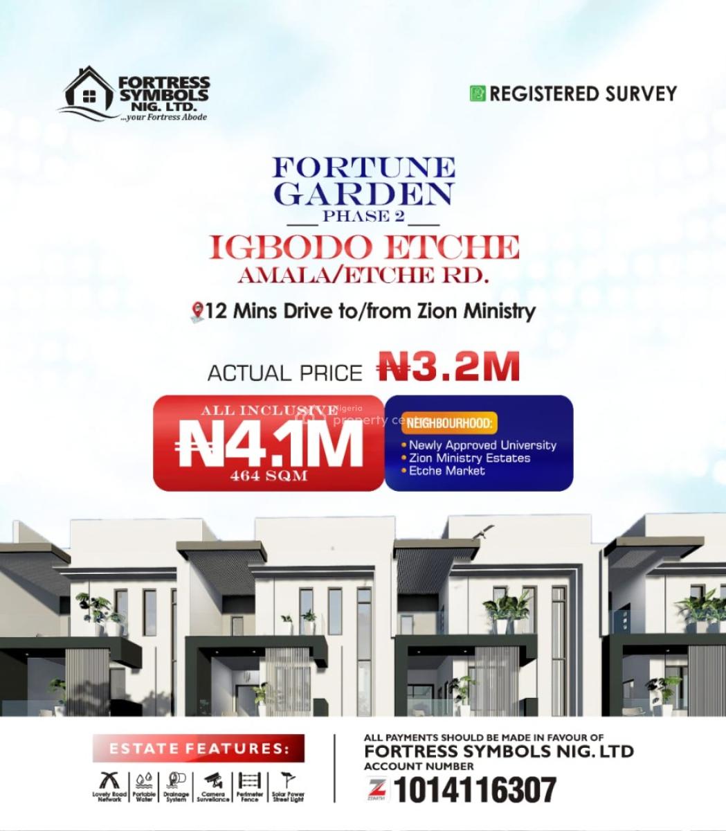 Land Close to Zion Ministries, Igbodo Road, Etche, Rivers, Residential Land for Sale