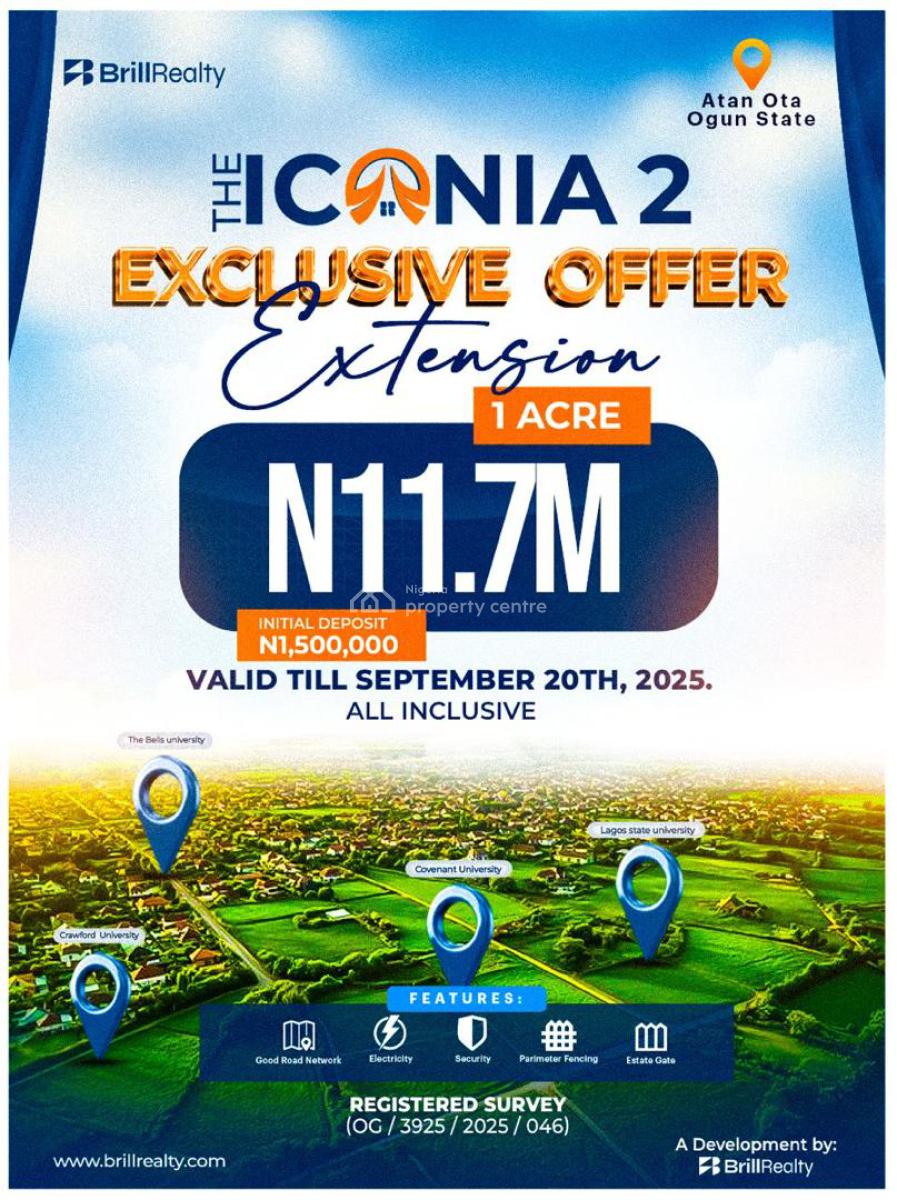 The Iconia Phase 2 -- Residential Land, Atan Ota, Ado-odo/ota, Ogun, Mixed-use Land for Sale