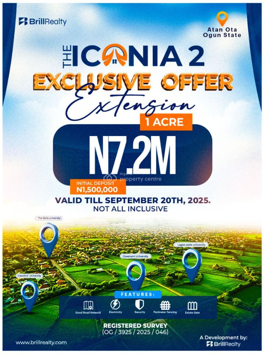 The Iconia Phase 2 -- Residential Land, Atan Ota, Ado-odo/ota, Ogun, Mixed-use Land for Sale