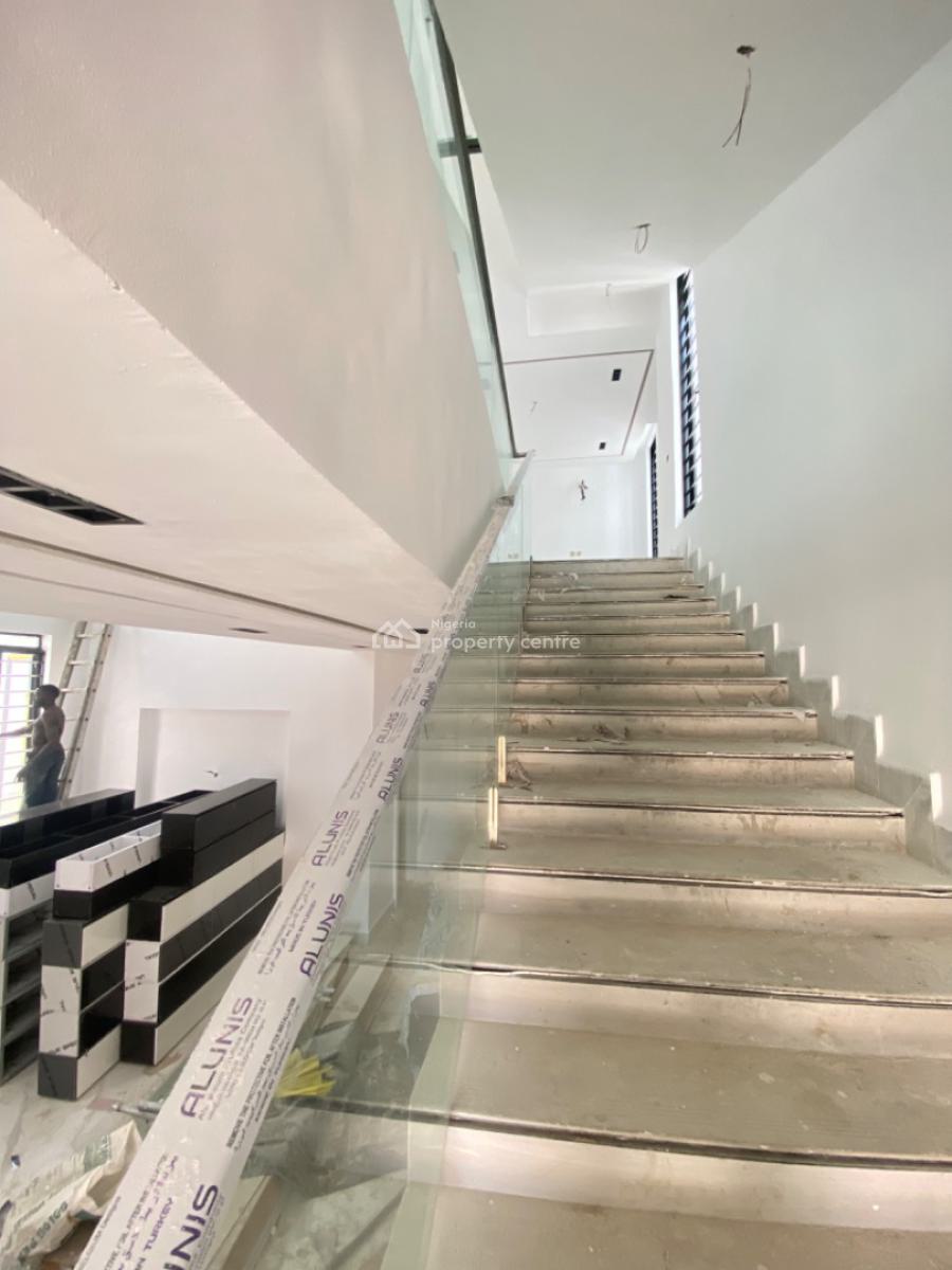 Contemporary 5 Bedroom Fully Detached Duplex with Bq and Swimming Pool, Chevron, Lekki, Lagos, Detached Duplex for Sale