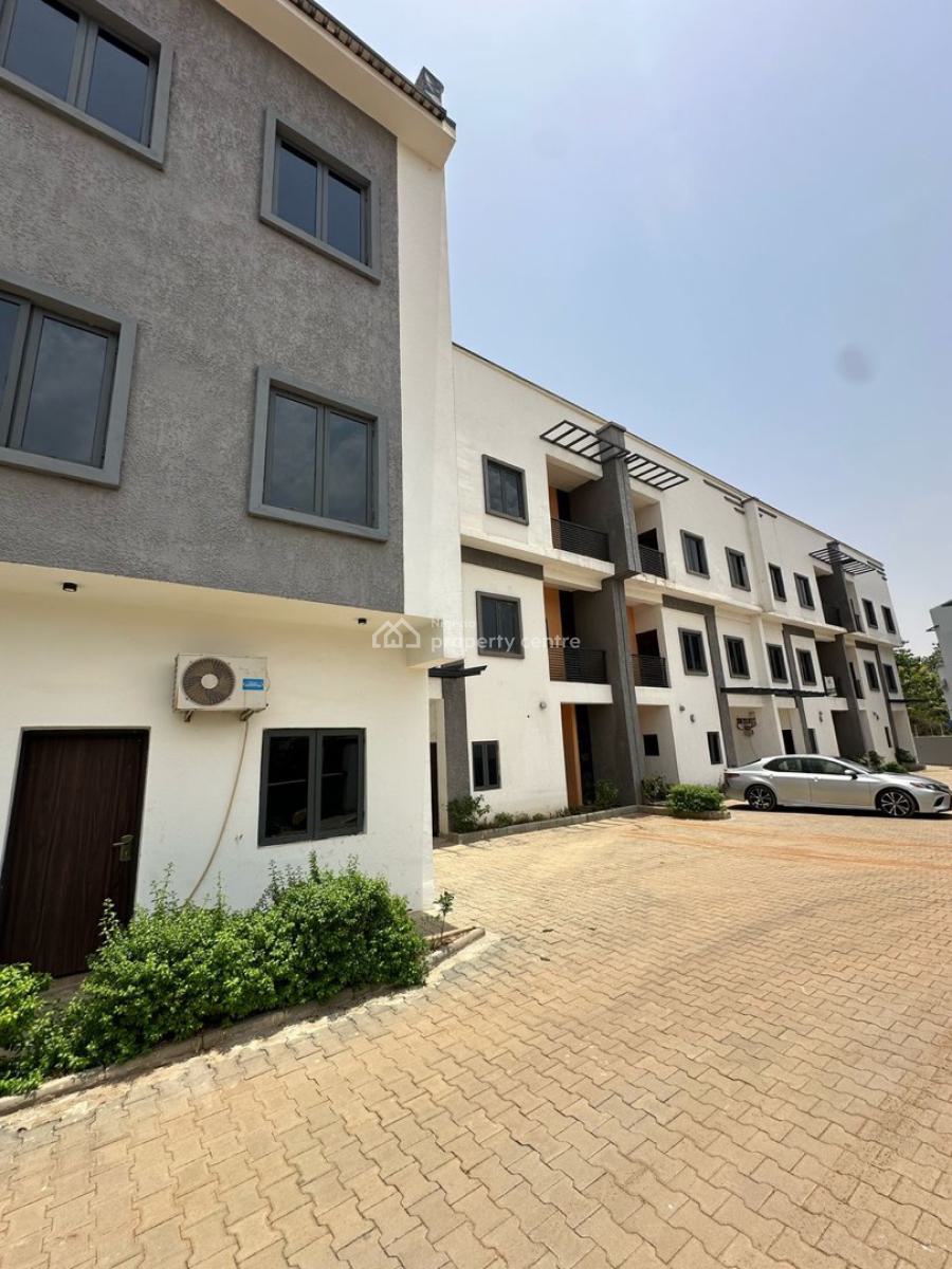 Brand New 4 Bedroom Spacious Terrace Duplex with Bq, By American International School, Durumi, Abuja, Terraced Duplex for Sale
