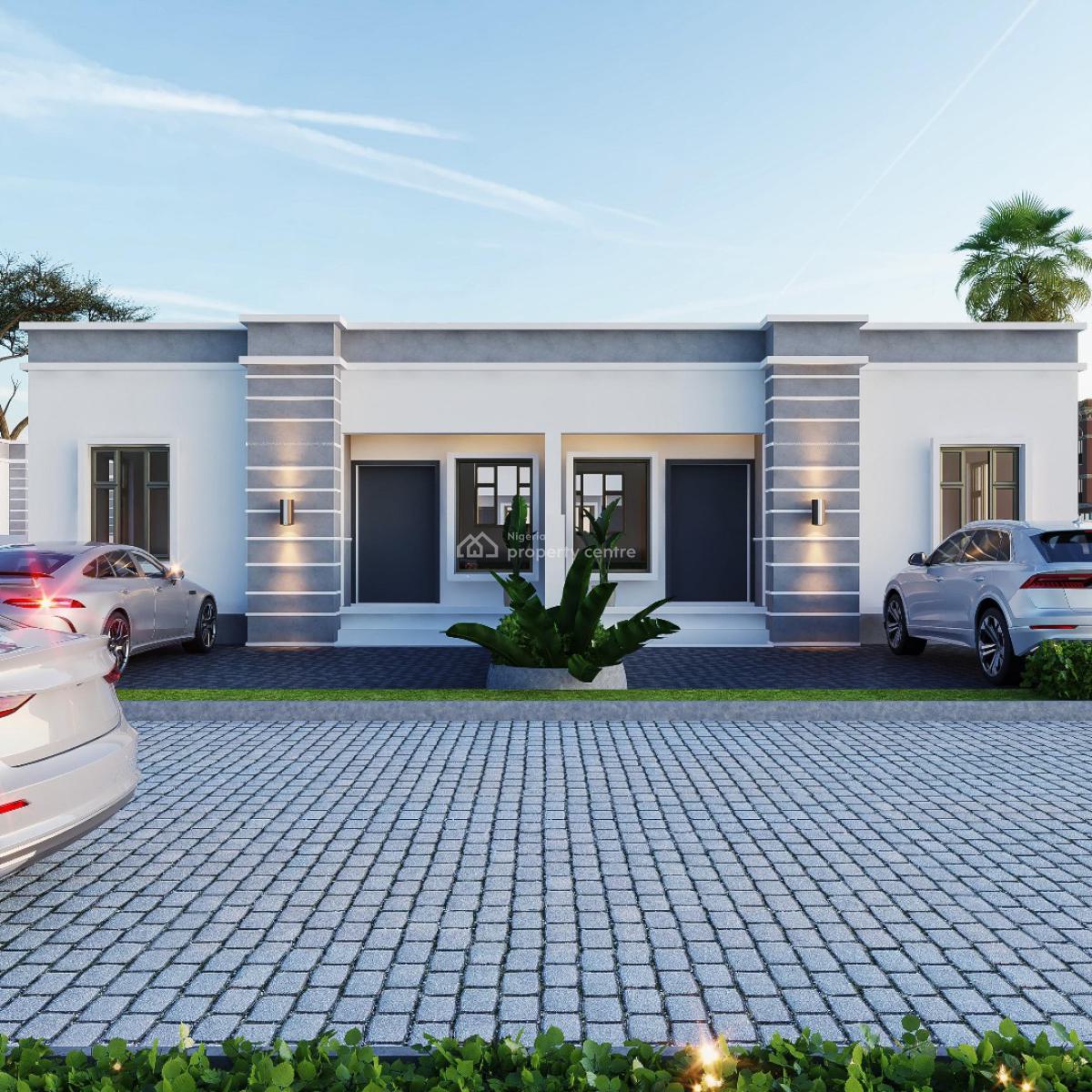 Super Luxury 2 Bedroom Semidetached Bungalows, Lotto Bus Stop, Asese, Ibafo, Ogun, Semi-detached Bungalow for Sale
