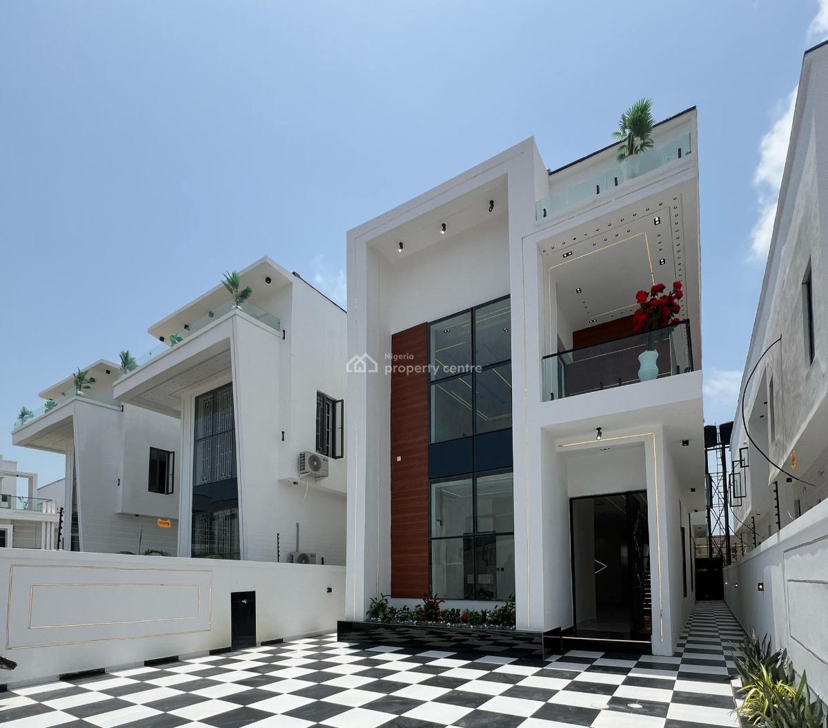 Beautiful 5 Bedroom Fully Detached Duplex with Bq, Lekki, Ajah, Lagos, Detached Duplex for Sale