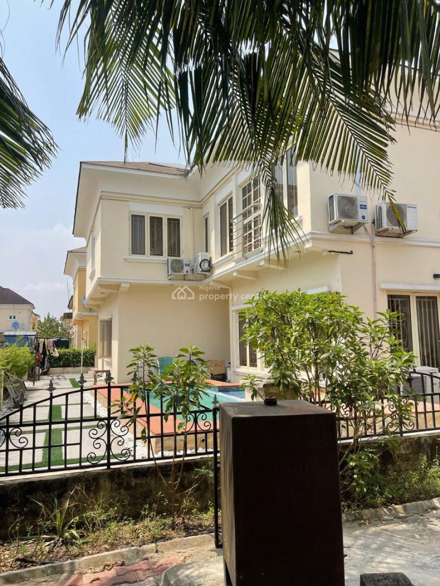 Well Maintained 5 Bedroom Detached House  with One Room Bq, Northern Foreshore Estate Chevron, Lekki, Lagos, Detached Duplex for Sale