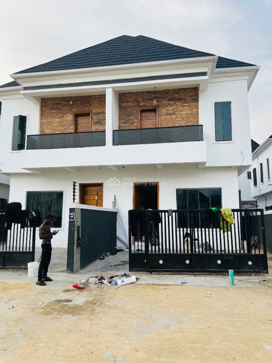 Exquisite 4 Bedroom Semi Detached Duplex with a Bq in a Secured Estate, Ikota Villa Behind Mega Chicken, Ikota, Lekki, Lagos, Semi-detached Duplex for Sale