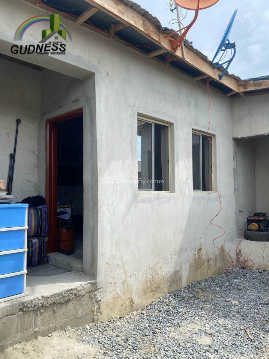 Newly Built 2 Bedroom Bungalow with a Self-contained and 2 Shops, Beside Chinese Factory, Langbasa, Ajah, Lagos, Detached Bungalow for Sale