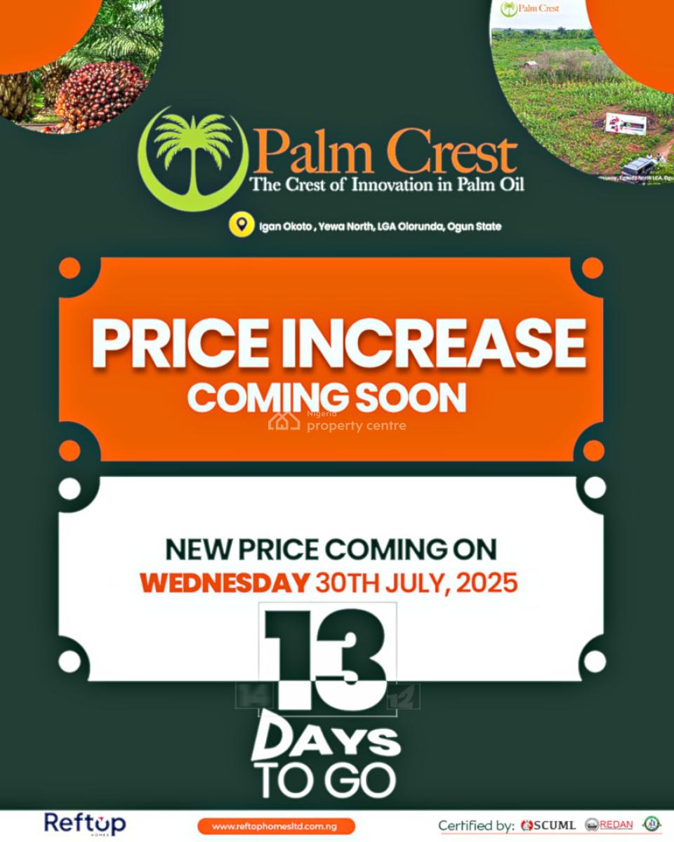 15 Plots of Land ( 70 Palm Trees ), Abeokuta South, Ogun, Commercial Land for Sale