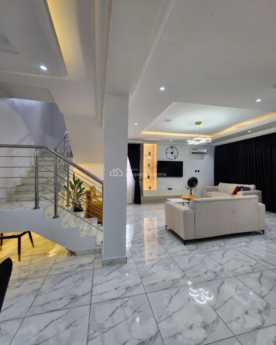 Furnished 3 Bedroom Terrace Duplex with Bq Pool and Gym, Ikate, Lekki, Lagos, Terraced Duplex for Rent