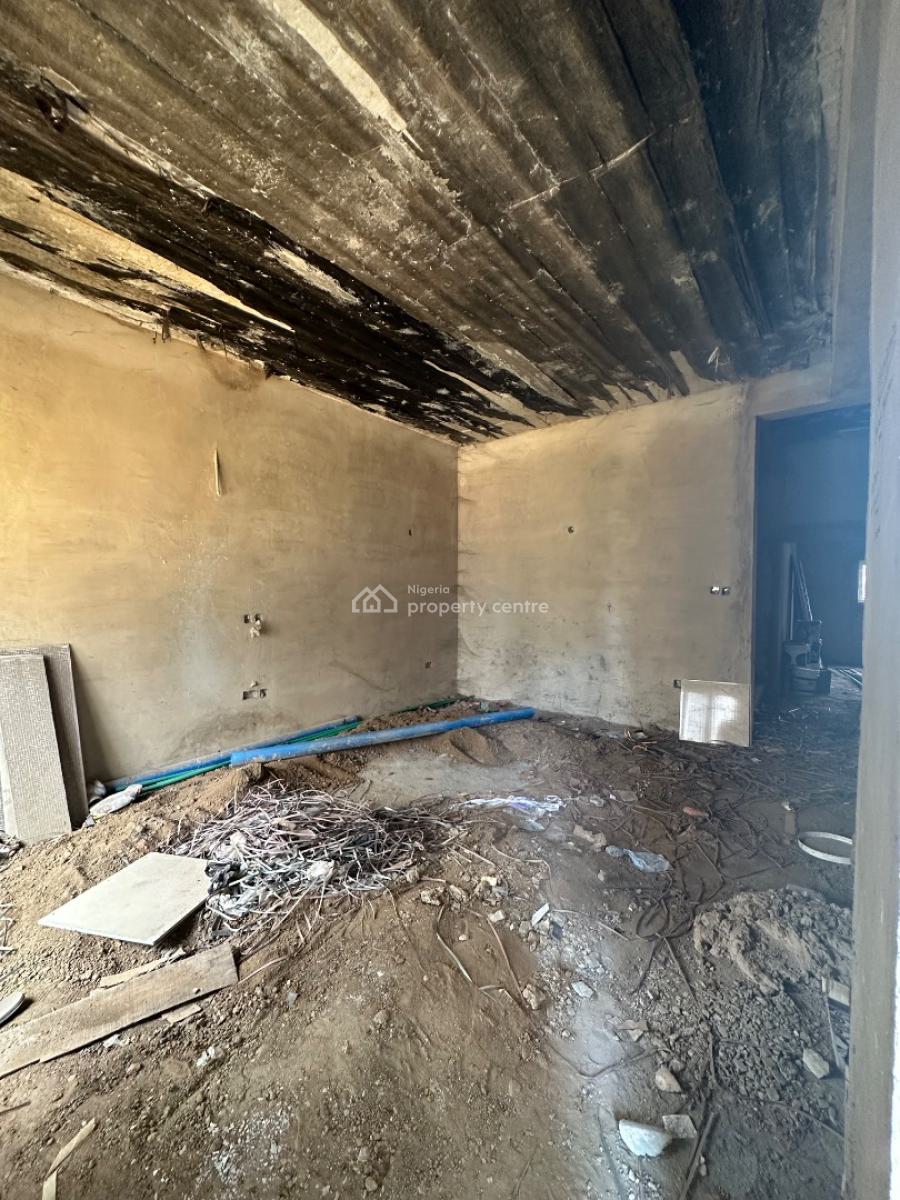 Standard 4 Bedroom Carcass with 2 Living Room,bq and a Gym Room, Mabushi, Abuja, Terraced Duplex for Sale