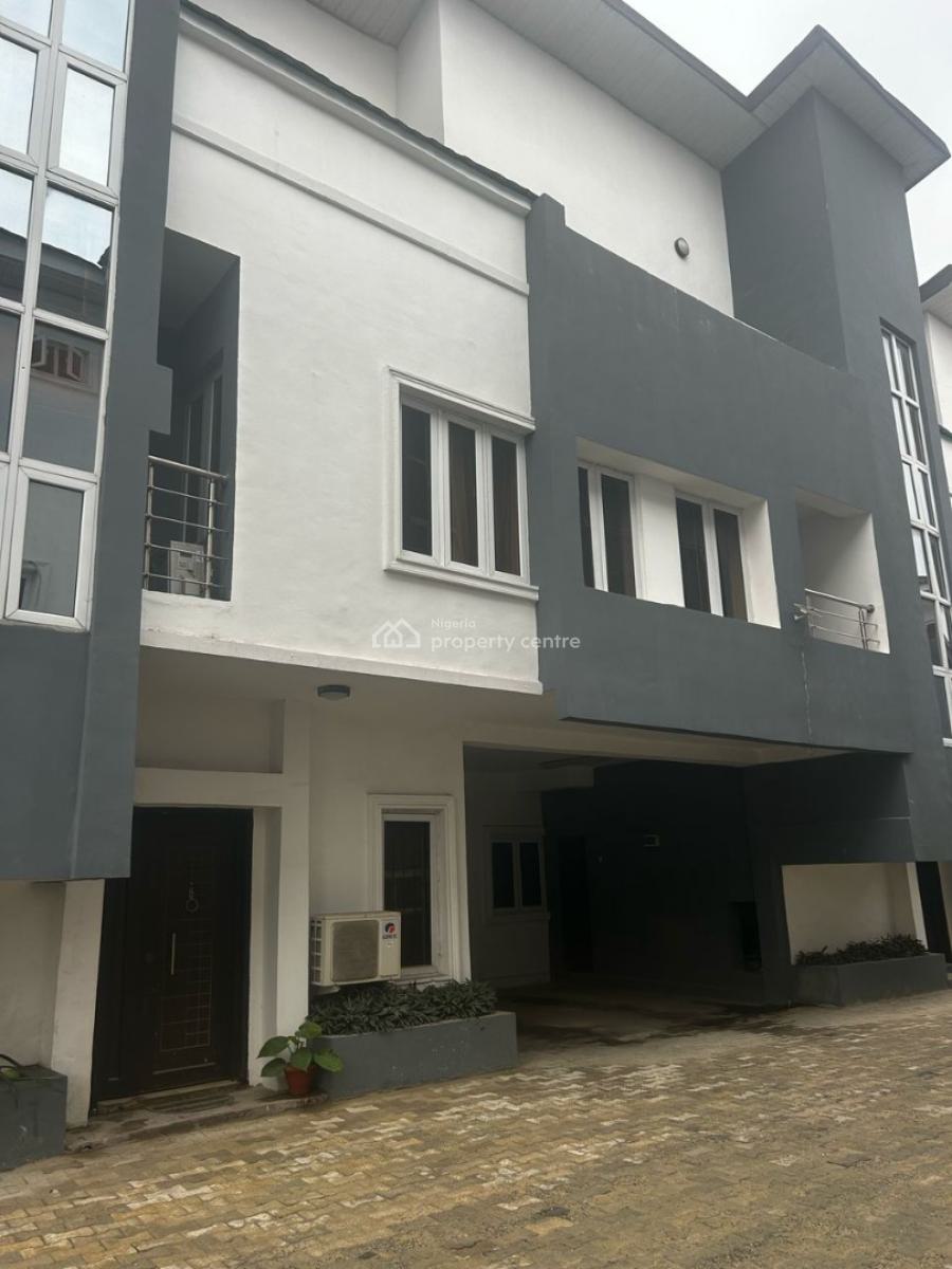4 Bedroom Terrace House with a Room Bq, Ikate, Lekki, Lagos, Terraced Duplex for Rent
