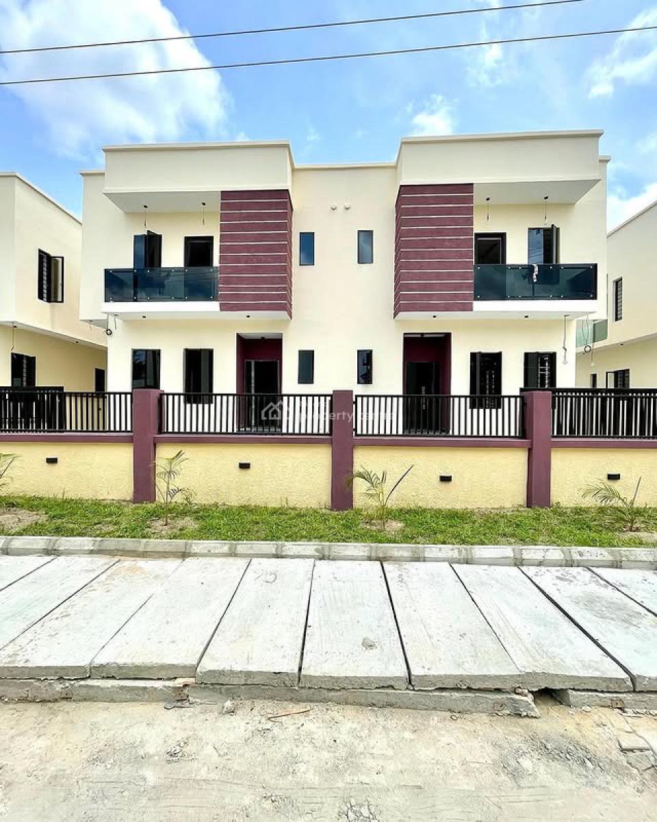 Exquisitely Carved 4 Bedroom Semi Detached Duplex with Bq, Ajah, Lagos, Detached Duplex for Sale