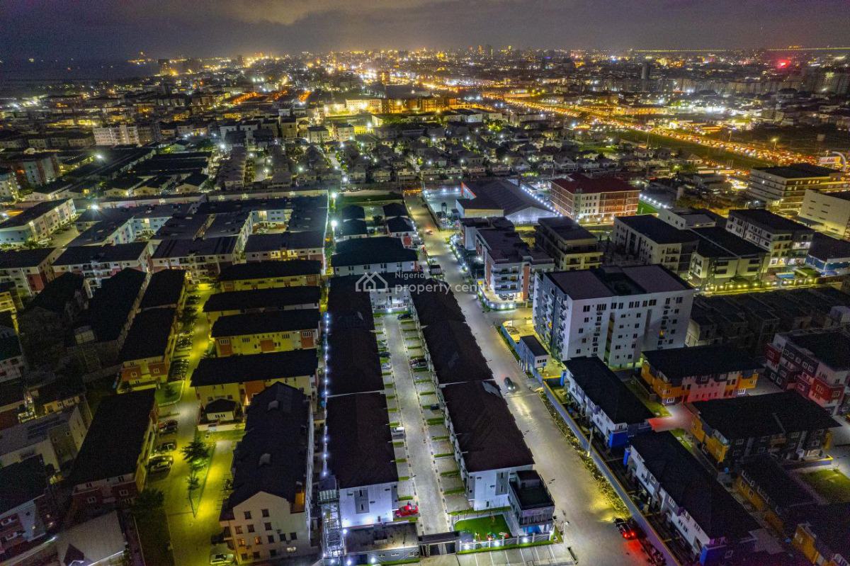 4-bedroom Terrace with Bq, Private Roof Lounge & Governors Consent, Admirable Homes Estate, By Covenant Road, Ikate, Lekki, Lagos, Terraced Duplex for Sale