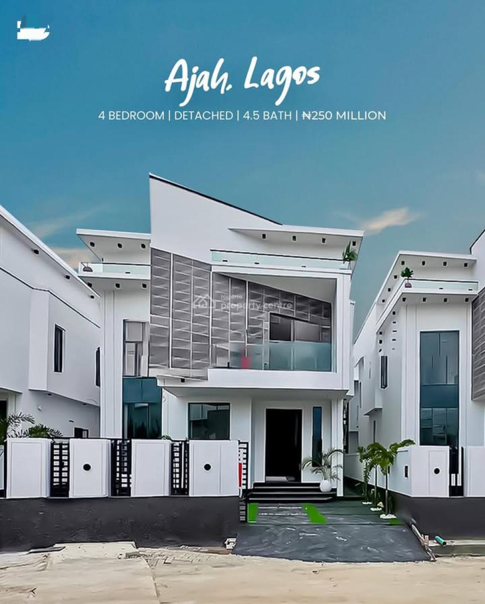 Luxurious 4 Bedrooms Fully-detached Duplex with a Bq, Lekki, Lagos, Detached Duplex for Sale