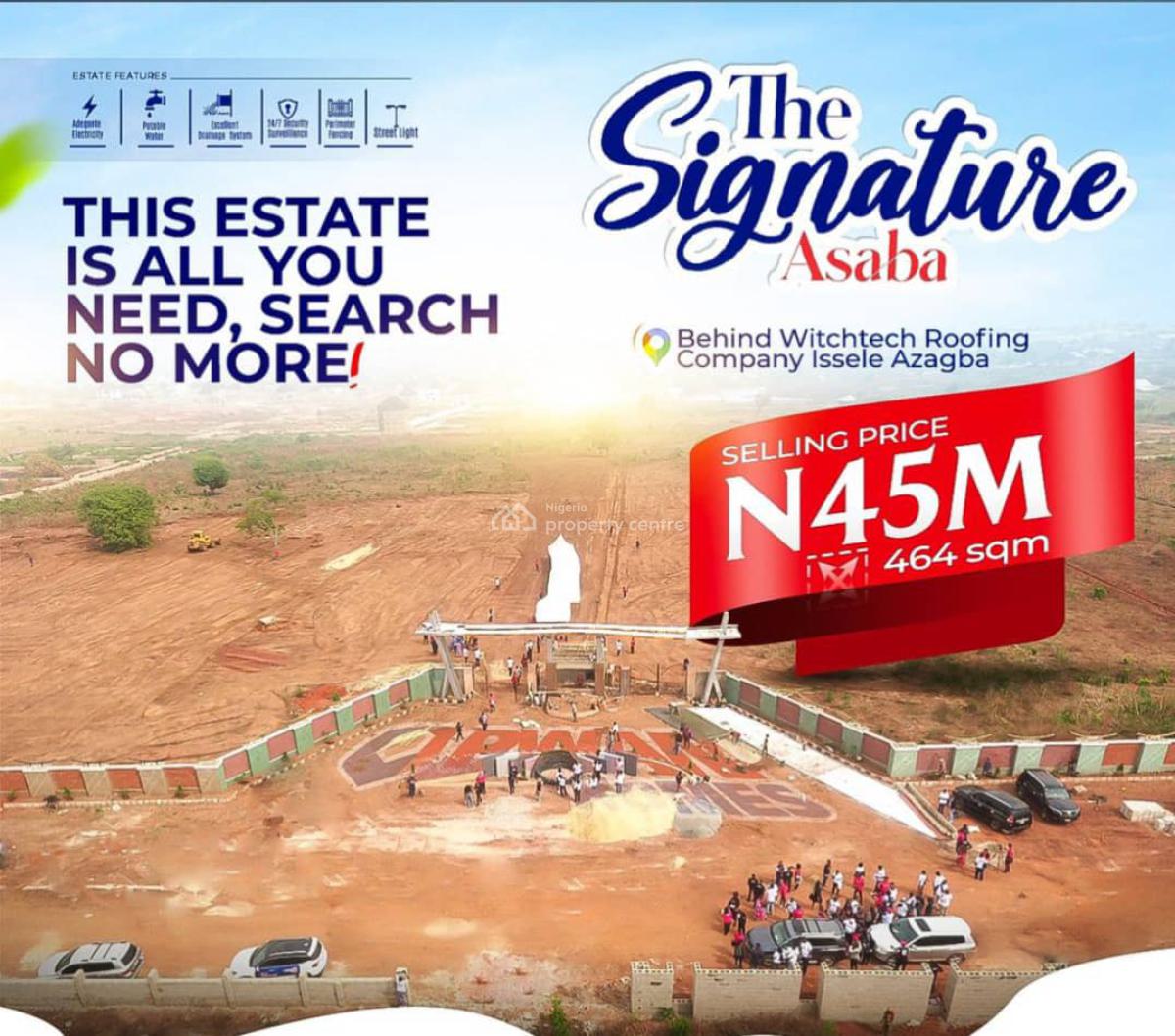 Luxury Buy & Build Estate Land in Prime Area, The Signature, Behind Wichtech Roofing Company, Issele Azagba, Asaba, Delta, Residential Land for Sale