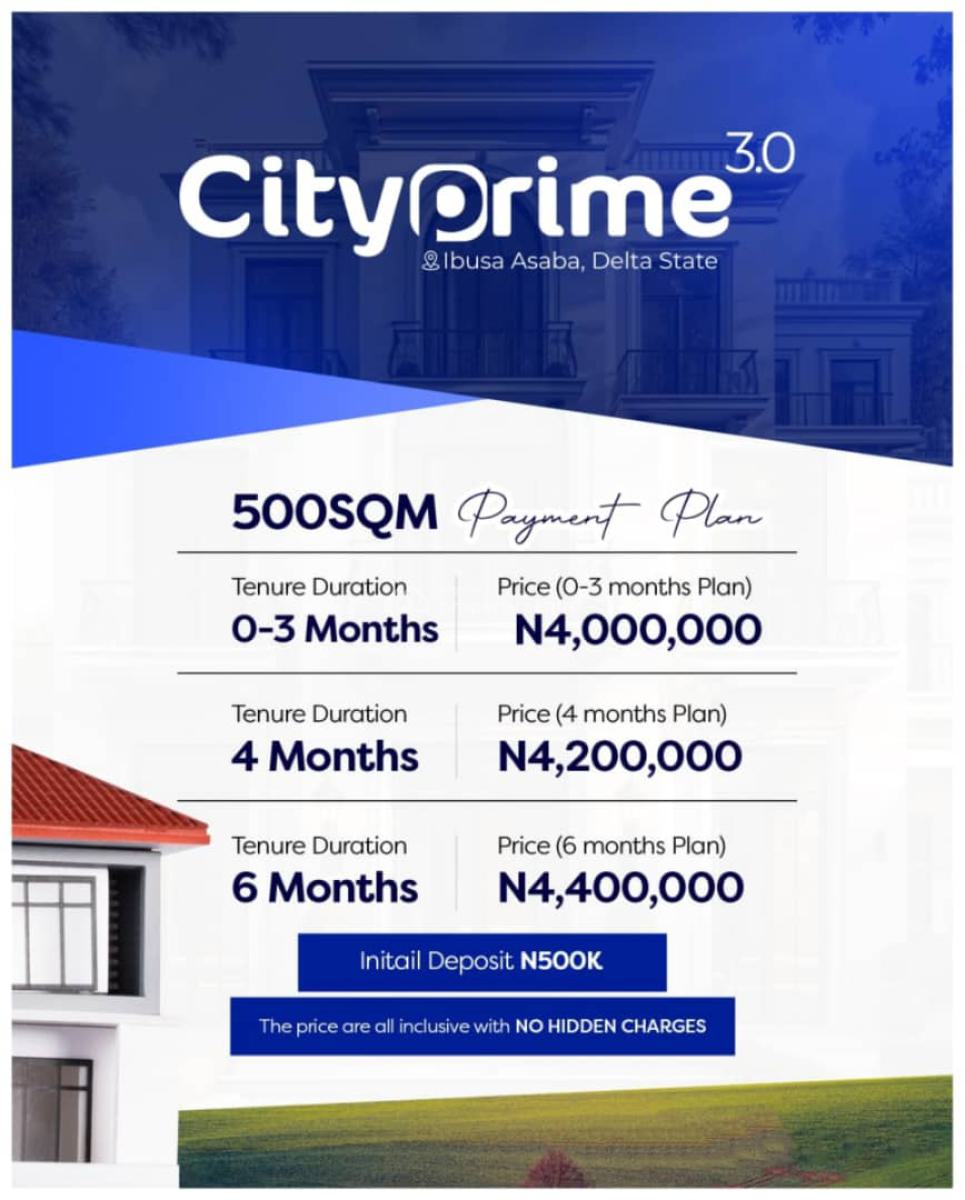 Verified Land with Access Road Network, Prime City Estate Ibusa, Asaba, Delta, Mixed-use Land for Sale
