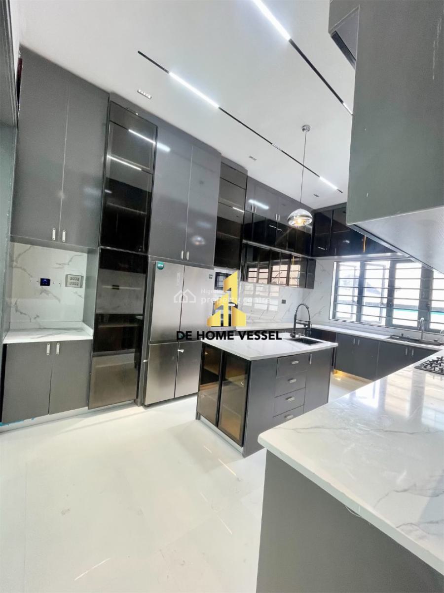Exquisitely Carved Luxury 5 Bedroom Detached  Smart Home with Swimming Pool and Bq, Idado, Lekki, Lagos, Detached Duplex for Sale