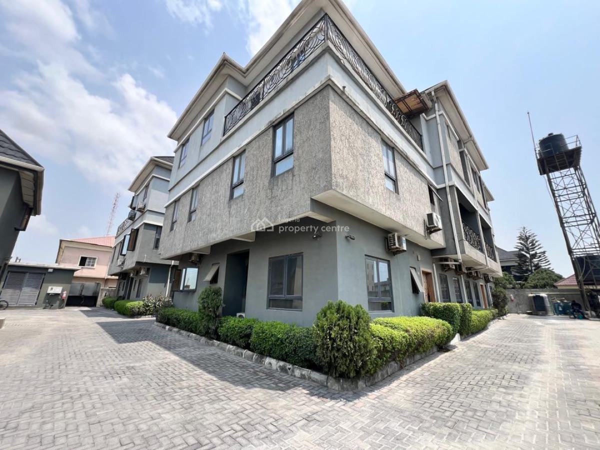Serviced 4 Bedroom Terrace Duplex with Bq, Lekki Phase 1, Lekki, Lagos, Terraced Duplex for Rent
