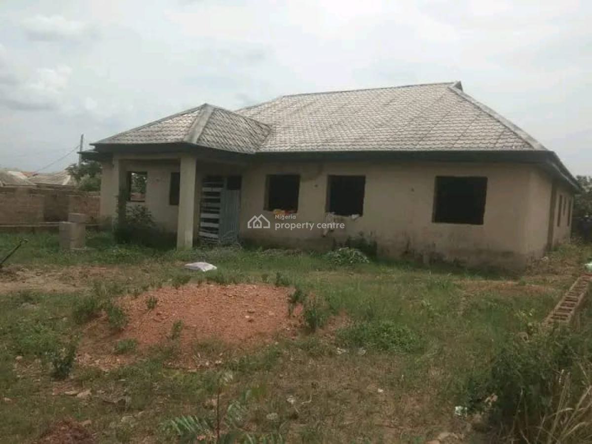 Uncompleted 4 Bedroom Bungalow with 2 Bedrooms, Randa, Abeokuta North, Ogun, Detached Bungalow for Sale