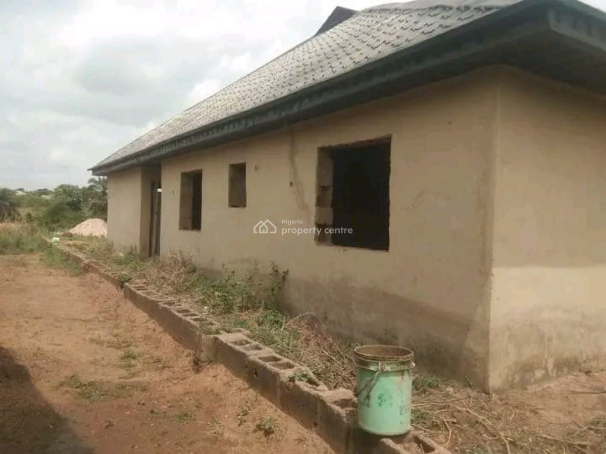 Uncompleted 4 Bedroom Bungalow with 2 Bedrooms, Randa, Abeokuta North, Ogun, Detached Bungalow for Sale