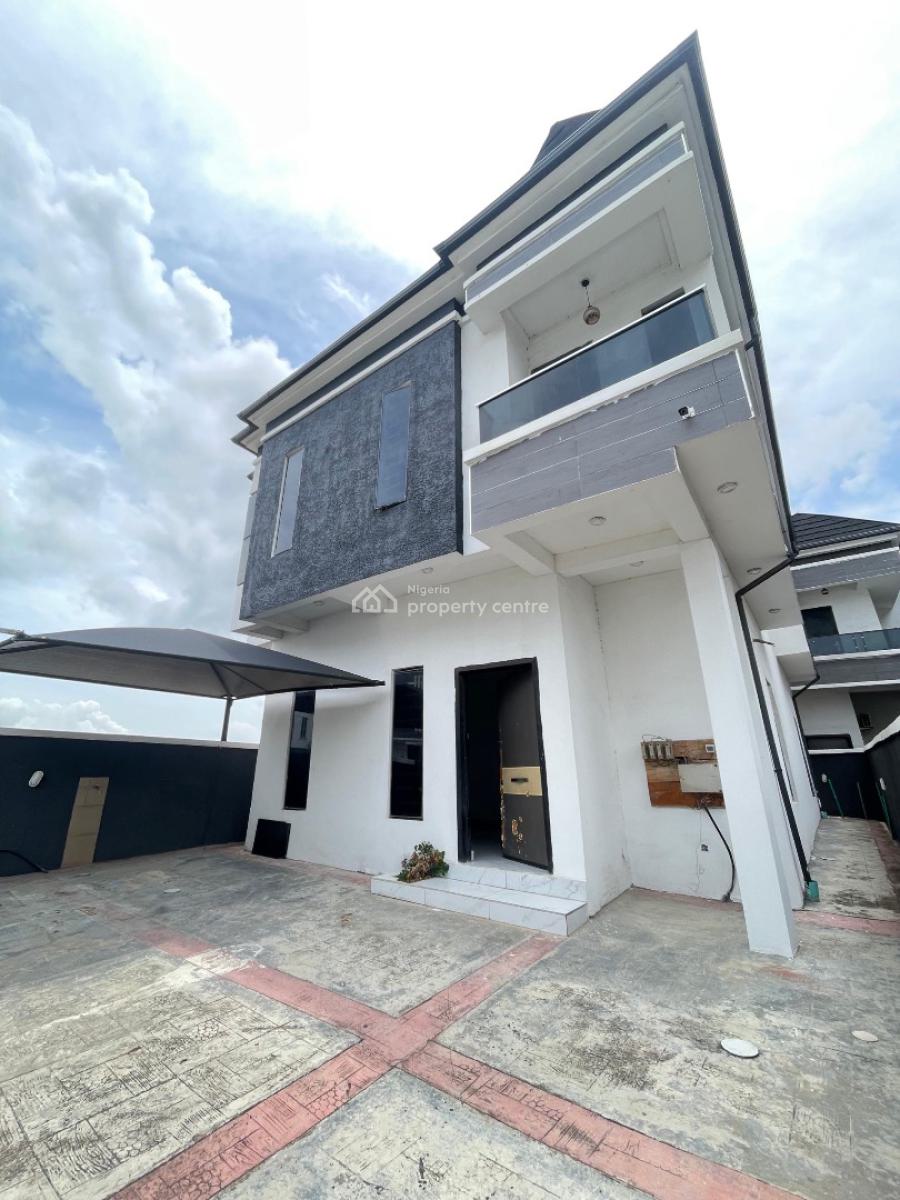 4 Bedroom Spacious Fully Detached Duplex with a Room Bq, Chevron, Lekki, Lagos, Detached Duplex for Sale
