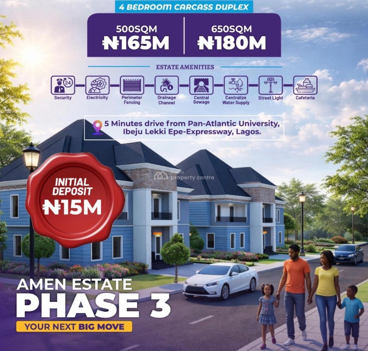 Premium Buy and Build Land with C of O, Amen Estate Phase 3 Ibeju Lekki Opposite The Lekki Proposed Airport, Ibeju Lekki, Lagos, Residential Land for Sale