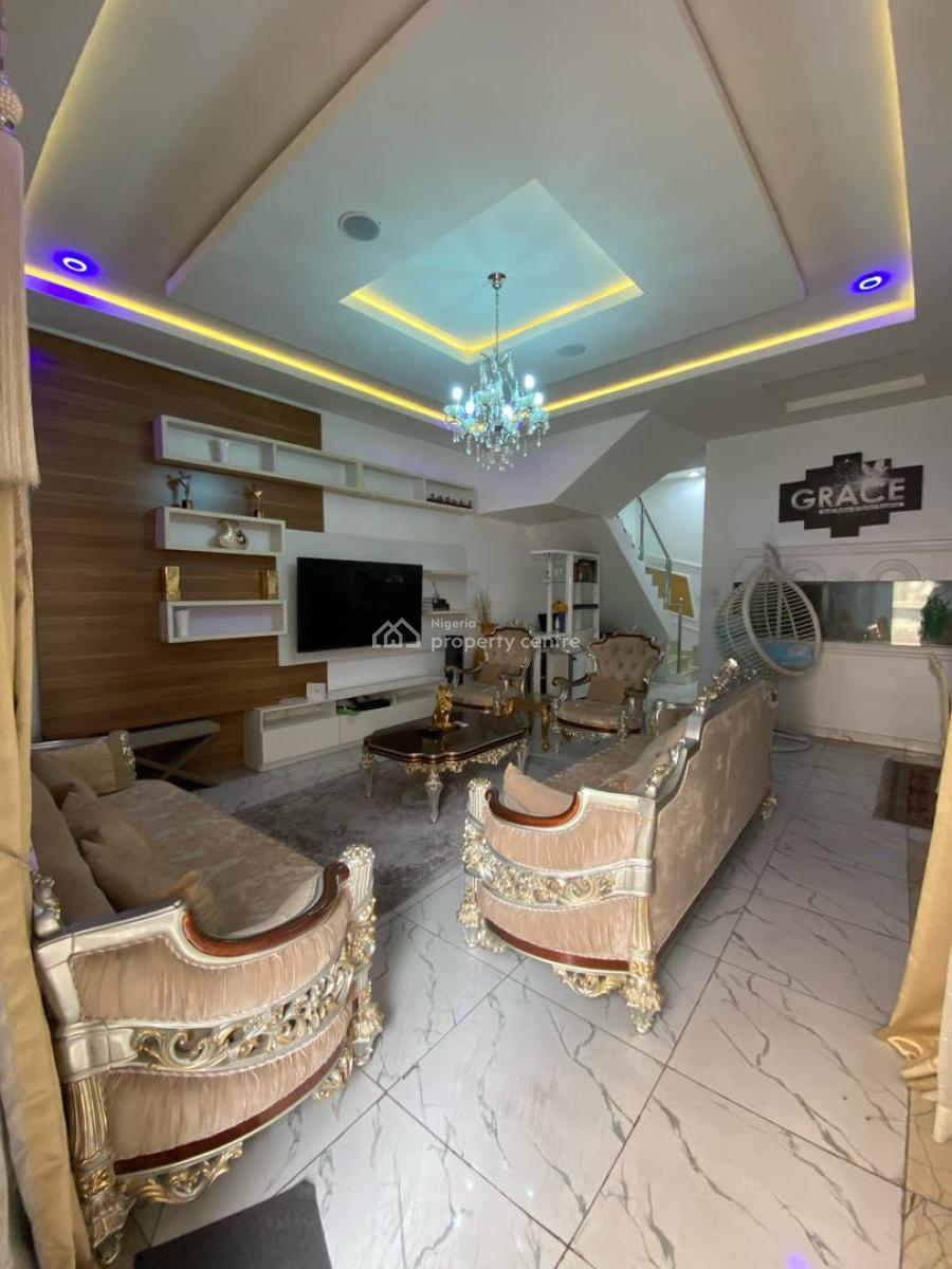 Brand New Fully Furnished 4 Bedrooms +1bq Semi Detached Duplex, Oral Estate, Chevron 2nd Toll Gate, Lekki, Lagos, Semi-detached Duplex for Rent