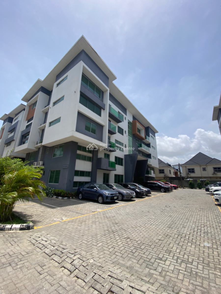 Unfurnished 3 Bedroom Apartment on The Second Floor in a Secured Estate, Richmond Estate, Lekki Phase 1, Lekki, Lagos, Flat / Apartment for Rent