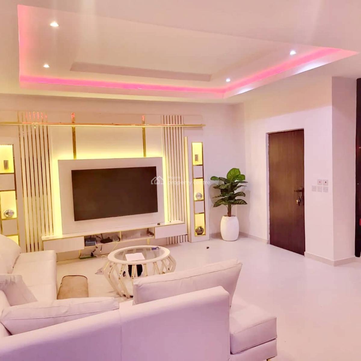 Fully Furnished 3-bedroom Maisonette Apartment with Bq,24/7 Light, Lekki Phase 1, Lekki, Lagos, Flat / Apartment for Rent