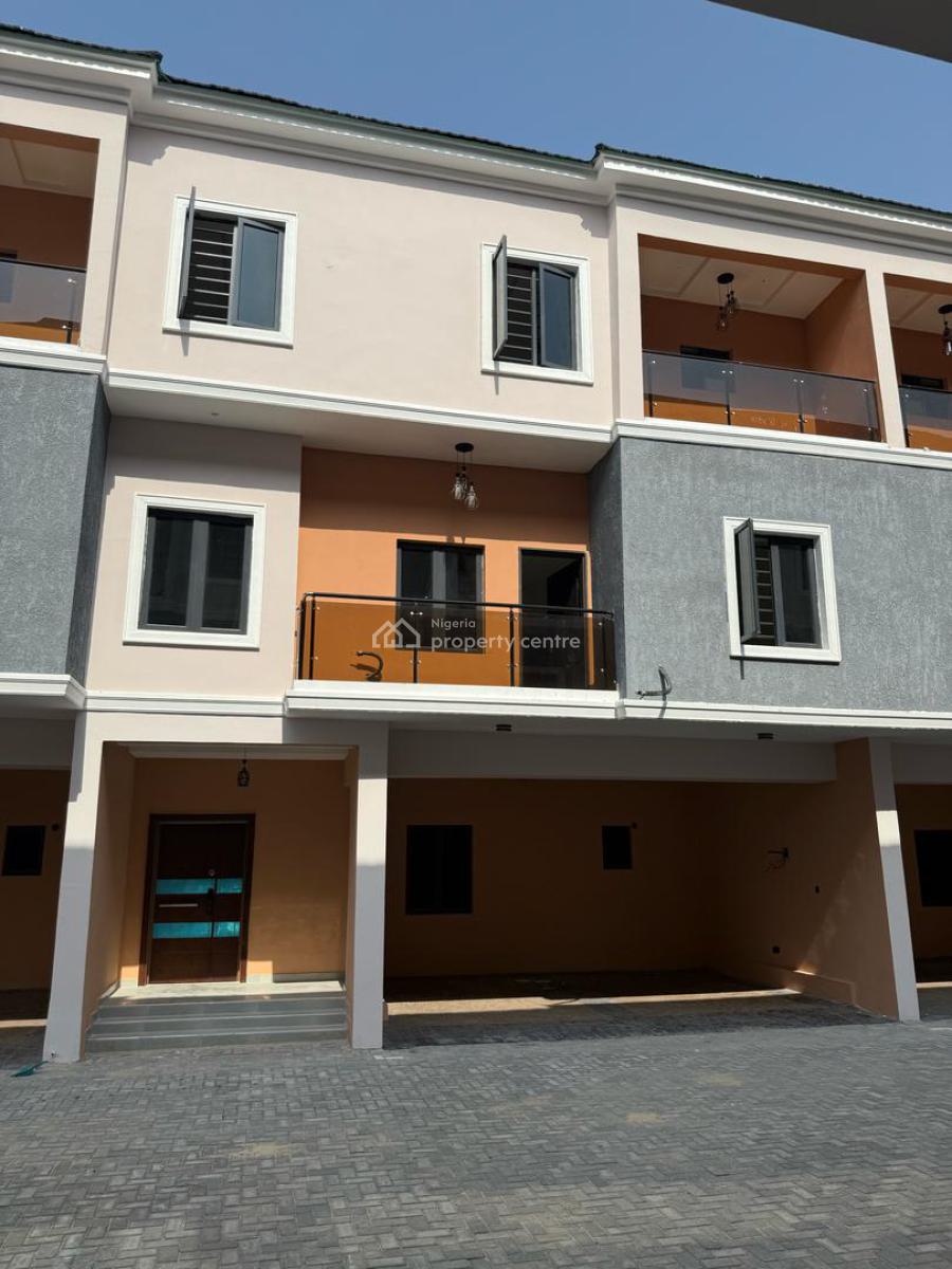 Newly Built 4 Bedroom Terrace with a Bq, Ikate, Lekki, Lagos, Terraced Duplex for Rent